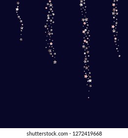 Elegant striped background. Stripes from random stars.  Isolated gradient celestial elements. Pink purple pearl nacre shine Holiday celebration luminous glossy vector template for decoration