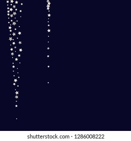 Elegant striped background. Stripes from random stars.  Isolated gradient celestial elements. Pearl nacre gloss. Iridescent glitter festive celebration vector template for decoration