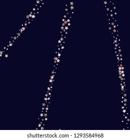 Elegant striped background. Stripes from random stars.  Isolated gradient celestial elements. Pink purple pearl nacre shine Festive iridescent holographic shine effect vector template for decoration