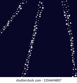 Elegant striped background. Stripes from random stars.  Isolated gradient stellar elements. Pearl nacre glitter. Iridescent glitter festive celebration vector template for decoration