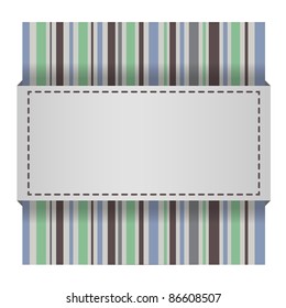 Elegant striped card