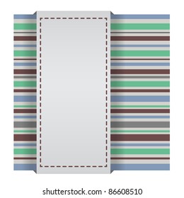 Elegant striped card