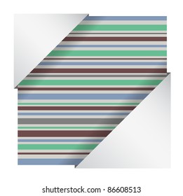 Elegant striped card