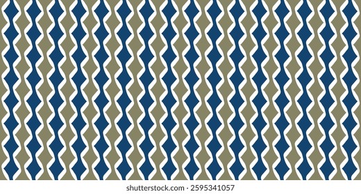 Elegant stripes pattern modern fabric design abstract diamond line shape geometric texture. Classic marine blue white colors background. Textile swatch ladies dress, man shirt all over print block.