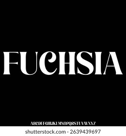 Elegant and strong decorative display font vector. Creative trendy curvy typography style illustration