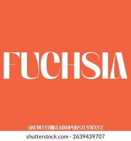 Elegant and strong decorative display font vector. Creative trendy curvy typography style illustration