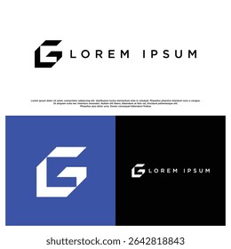 Logotipo de marca de letra G elegante e forte com uma aparência arrojada, adequado para identidade visual de alto impacto.