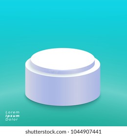 elegant studio with podium or product display background