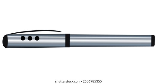 Elegant Study Tool School Pen Pointer Vector Illustration.	