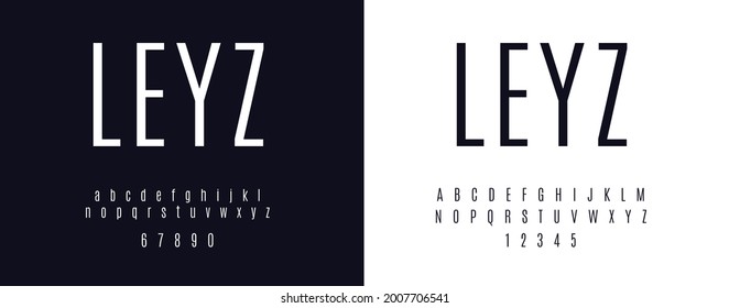 Elegant style alphabet - Decorative alphabet fonts and numbers. Classic Lettering Minimal Fashion Designs. Vector illustration.