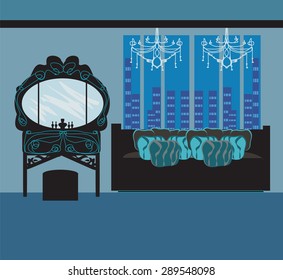 elegant style dressing room 