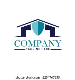 elegant style logo design, this logo can be used for businesses in the field of warehouse and asset security