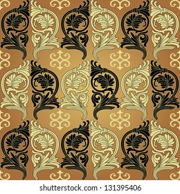 Elegant stylish abstract floral wallpaper. Seamless pattern.Vector illustration