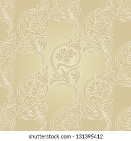 Elegant stylish abstract floral wallpaper. Seamless pattern.Vector illustration