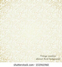 Elegant stylish abstract floral wallpaper. Seamless pattern 