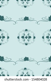 Elegant stylish abstract floral wallpaper. Seamless pattern