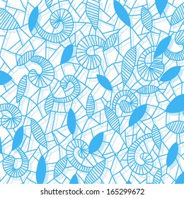 Elegant stylish abstract winter background. Seamless pattern