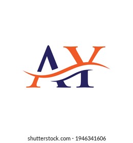 Elegant and stylish AY logo design for your company. AY letter logo. AY Logo for luxury branding. 