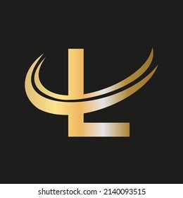 Elegant Stylish L Logo Design Your Stock Vector (Royalty Free ...