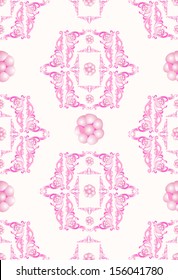 Elegant stylish seamless wallpaper.