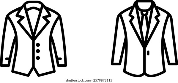  Elegant and Stylish Suit Icon for Formal Wear, Fashion, and Professional Attire