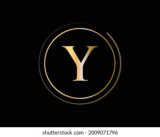 Elegant and stylish Y logo design for your company. Y letter logo. Y Logo for luxury branding. 