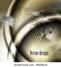 the elegant stylized abstract vector background with a patina and a rust