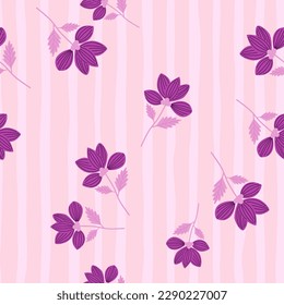 Elegante estilizado diseño floral sin fisuras. Resumen del fondo floral. Ilustración botánica vintage. Diseño retro para tela, impresión textil, envoltura, cubierta. Ilustración del vector