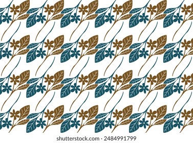 Elegant and Subtle Floral Patterns for Seamless Cosmetic Bags