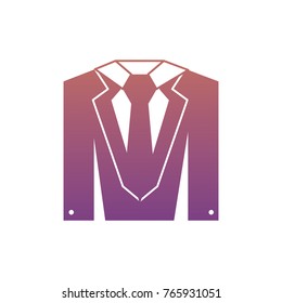 elegant suit icon