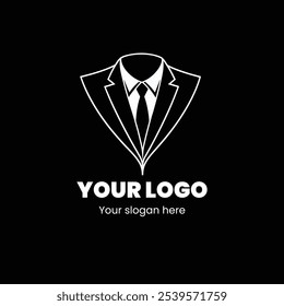 Elegant Suit Logo Design with Formal Attire Theme