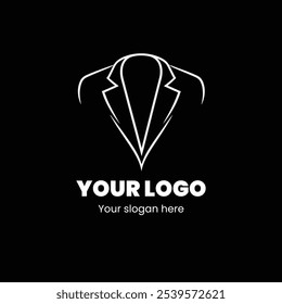Elegant Suit Logo with Minimalist Design for Professional Branding