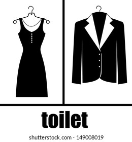 elegant suits over white background vector illustration 