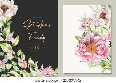 elegant summer floral and leaves background and frame design 