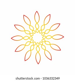 Elegant SUN logo Icon
