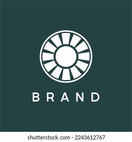 The elegant sun logo is perfect for your company logo.