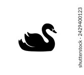 Elegant Swan logo Stock Illustration