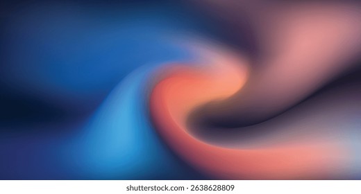 Elegant Swirling Gradient Background with Soft Blue, Orange, and Pink Hues for Modern Digital Background Design