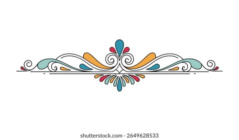 Elegant swirls and flourishes decorative design elements for artistic projects and visual enhancements
