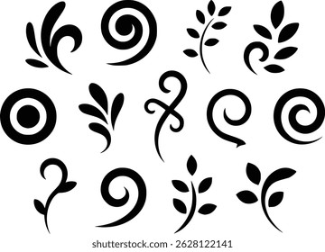 
Elegant Swirls Flourishes Striking Decorative Artistic Icon