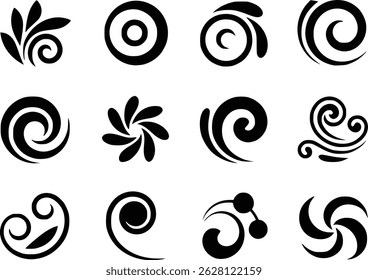 
Elegant Swirls Flourishes Striking Decorative Artistic Icon