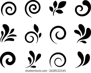 
Elegant Swirls Flourishes Striking Decorative Artistic Icon