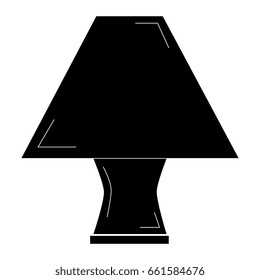 Elegant table lamp icon