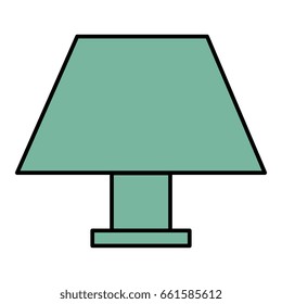Elegant table lamp icon