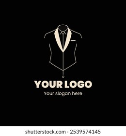 Elegant Tailored Suit Logo Design