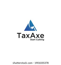 Elegant Tax Axe Logo Template Design