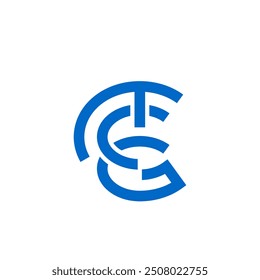 Elegant TCG Monogram Logo Design in Vector Format