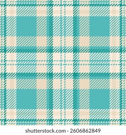 Elegant teal and beige plaid pattern.  Perfect for textile design, fashion, home decor, or website backgrounds.