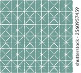 Elegant Teal Geometric Pattern for Textiles or Wallpaper