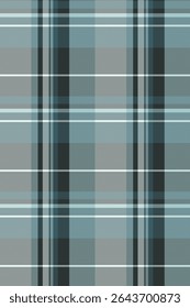 Elegant teal, gray, and black plaid pattern.  Versatile design ideal for textile prints, website backgrounds, or packaging.  Sophisticated and calming aesthetic.
